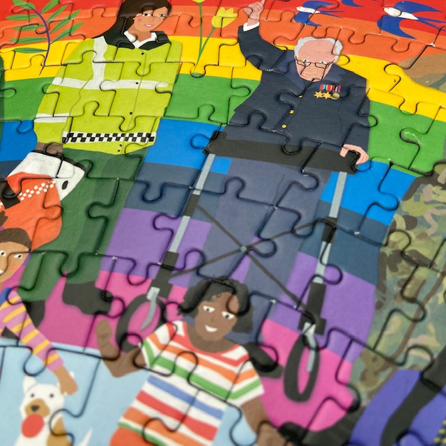 Rainbow Heroes Puzzle Artwork Closeup